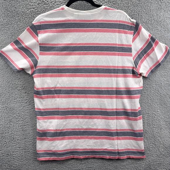 Lacoste T-Shirt Men’s XL Striped Regular Fit Crew Neck Cotton Made in Morocco - Picture 6 of 10